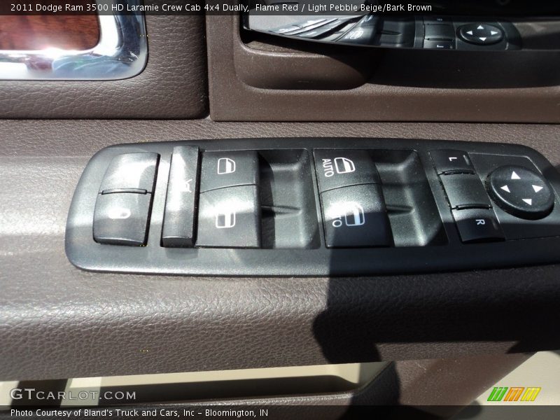 Flame Red / Light Pebble Beige/Bark Brown 2011 Dodge Ram 3500 HD Laramie Crew Cab 4x4 Dually