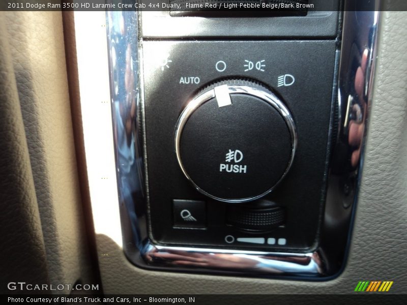 Flame Red / Light Pebble Beige/Bark Brown 2011 Dodge Ram 3500 HD Laramie Crew Cab 4x4 Dually