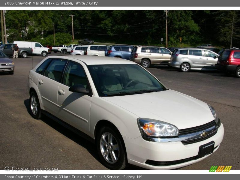 White / Gray 2005 Chevrolet Malibu Maxx LS Wagon