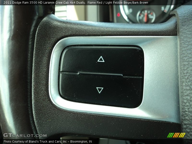 Flame Red / Light Pebble Beige/Bark Brown 2011 Dodge Ram 3500 HD Laramie Crew Cab 4x4 Dually