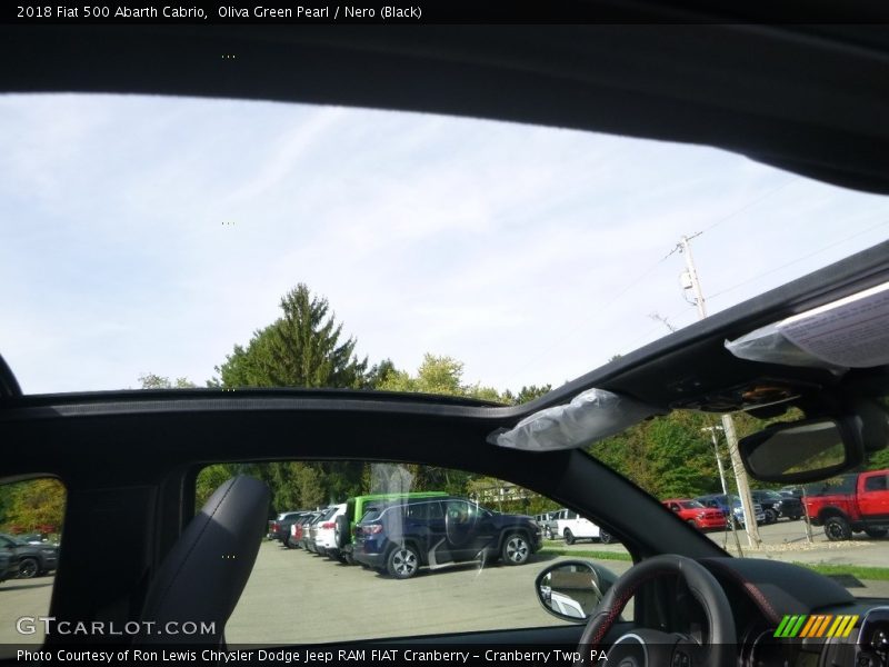 Sunroof of 2018 500 Abarth Cabrio