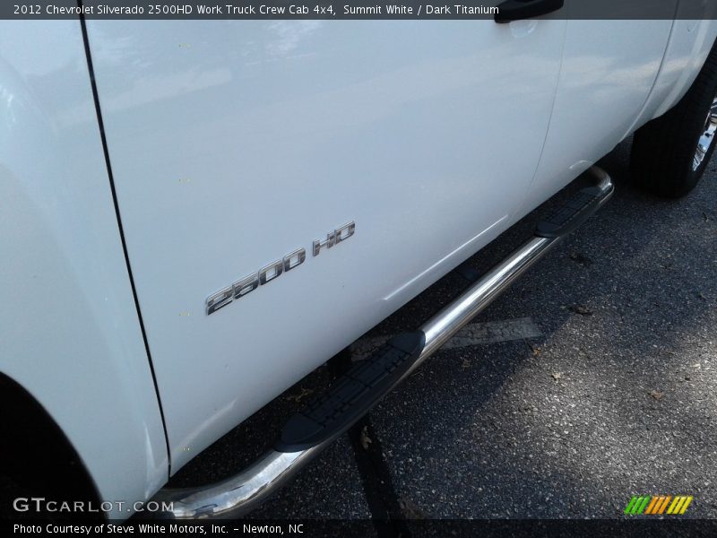 Summit White / Dark Titanium 2012 Chevrolet Silverado 2500HD Work Truck Crew Cab 4x4