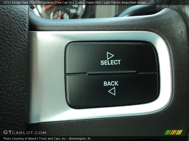 Flame Red / Light Pebble Beige/Bark Brown 2011 Dodge Ram 3500 HD Laramie Crew Cab 4x4 Dually