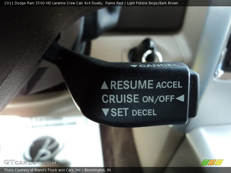 Flame Red / Light Pebble Beige/Bark Brown 2011 Dodge Ram 3500 HD Laramie Crew Cab 4x4 Dually