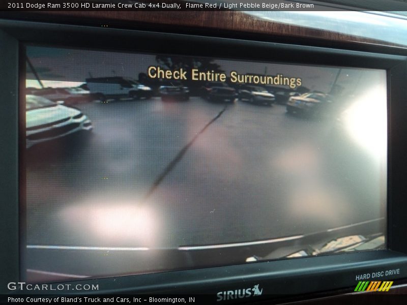 Flame Red / Light Pebble Beige/Bark Brown 2011 Dodge Ram 3500 HD Laramie Crew Cab 4x4 Dually