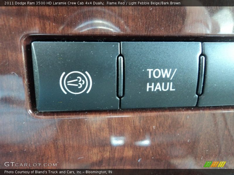 Flame Red / Light Pebble Beige/Bark Brown 2011 Dodge Ram 3500 HD Laramie Crew Cab 4x4 Dually