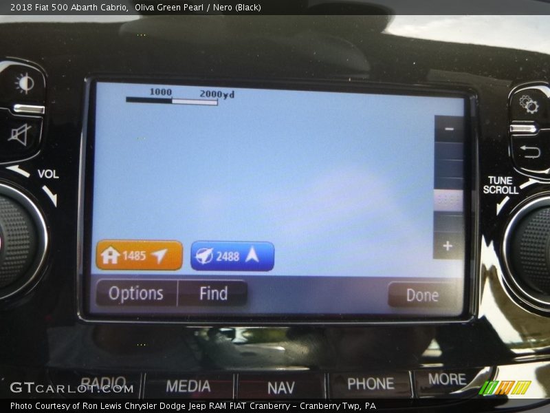 Oliva Green Pearl / Nero (Black) 2018 Fiat 500 Abarth Cabrio