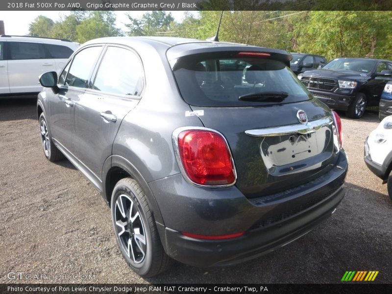 Grigio Graphite (Graphite Grey) / Black 2018 Fiat 500X Pop AWD