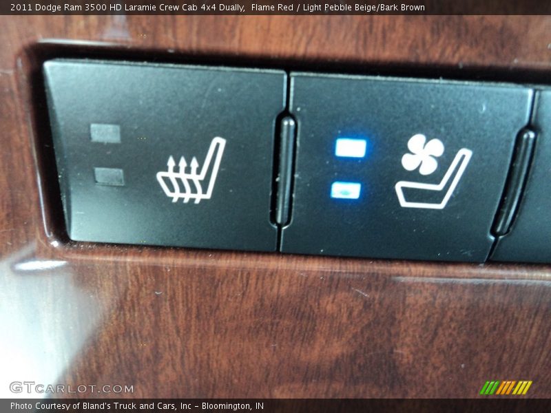 Flame Red / Light Pebble Beige/Bark Brown 2011 Dodge Ram 3500 HD Laramie Crew Cab 4x4 Dually