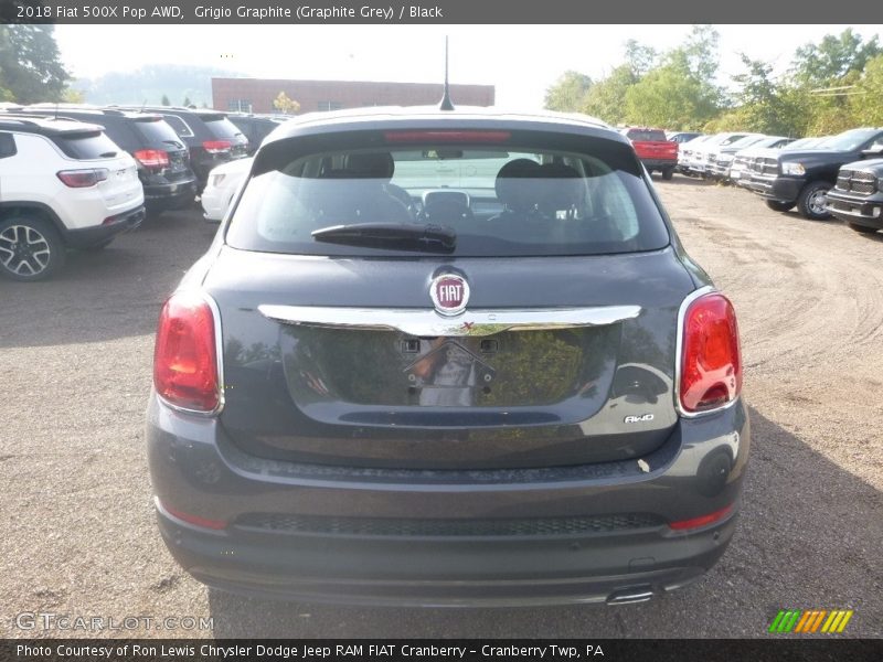 Grigio Graphite (Graphite Grey) / Black 2018 Fiat 500X Pop AWD
