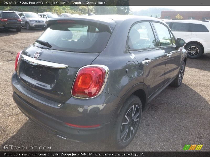 Grigio Graphite (Graphite Grey) / Black 2018 Fiat 500X Pop AWD