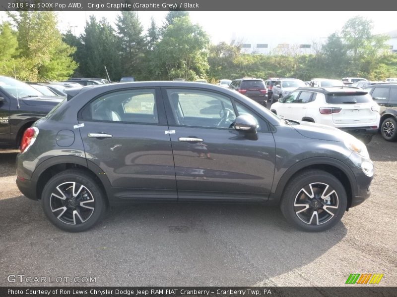 Grigio Graphite (Graphite Grey) / Black 2018 Fiat 500X Pop AWD