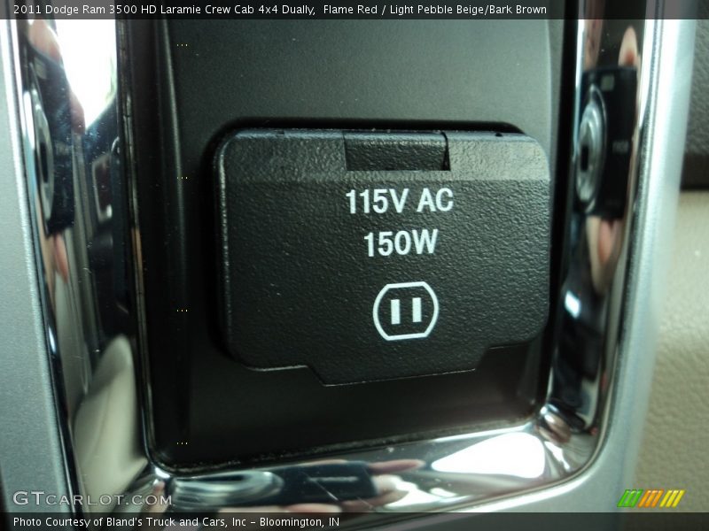 Flame Red / Light Pebble Beige/Bark Brown 2011 Dodge Ram 3500 HD Laramie Crew Cab 4x4 Dually