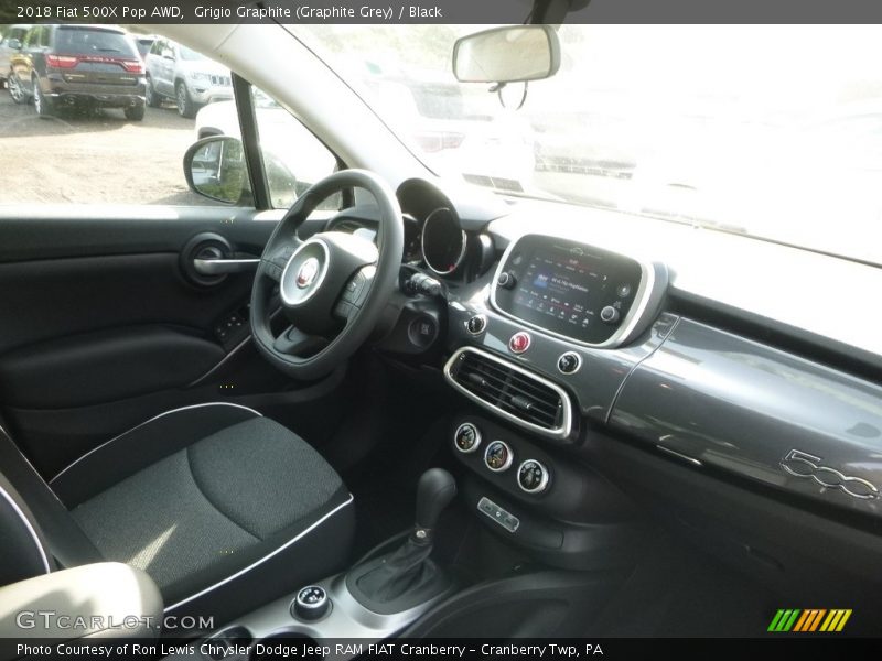 Grigio Graphite (Graphite Grey) / Black 2018 Fiat 500X Pop AWD