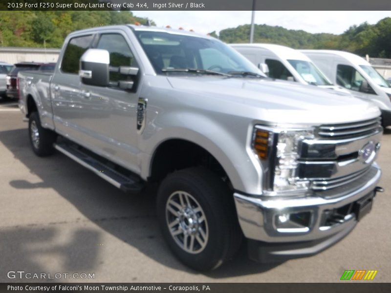 Ingot Silver / Black 2019 Ford F250 Super Duty Lariat Crew Cab 4x4