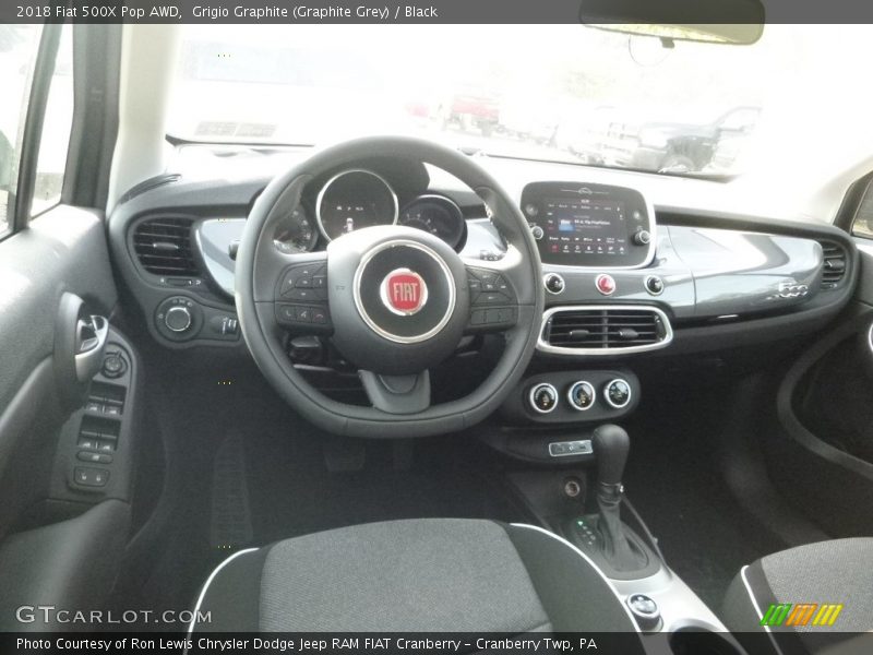 Grigio Graphite (Graphite Grey) / Black 2018 Fiat 500X Pop AWD