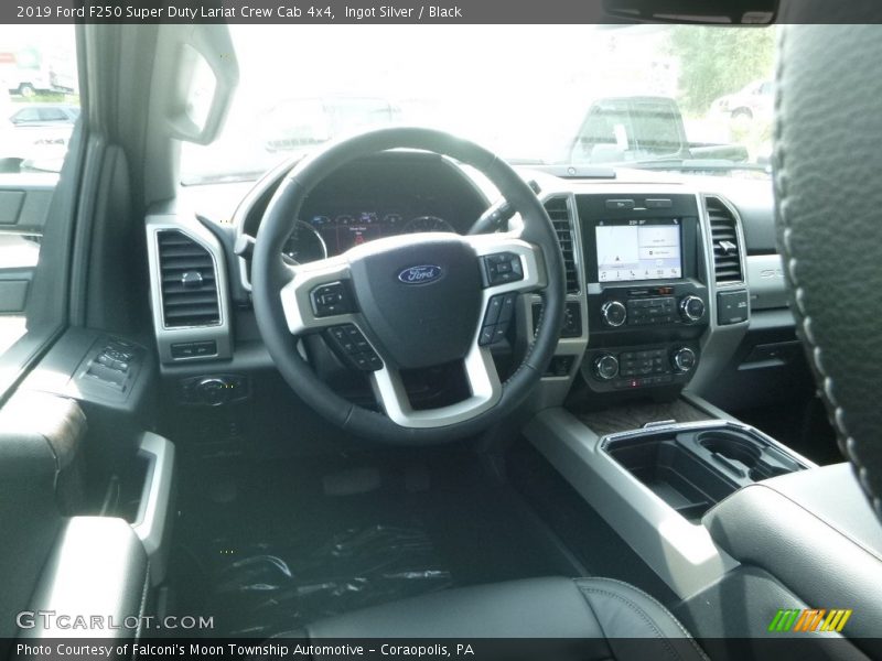 Ingot Silver / Black 2019 Ford F250 Super Duty Lariat Crew Cab 4x4