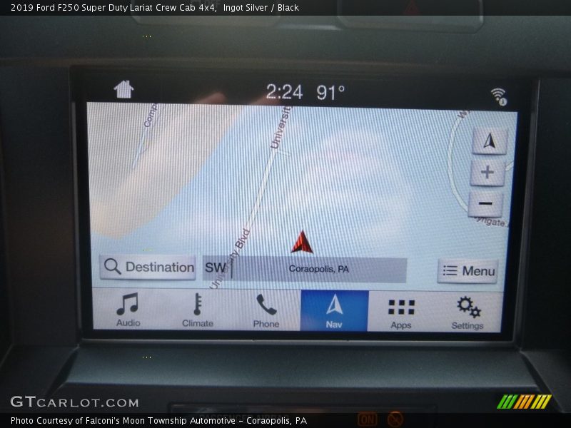 Ingot Silver / Black 2019 Ford F250 Super Duty Lariat Crew Cab 4x4