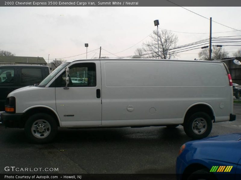 Summit White / Neutral 2003 Chevrolet Express 3500 Extended Cargo Van