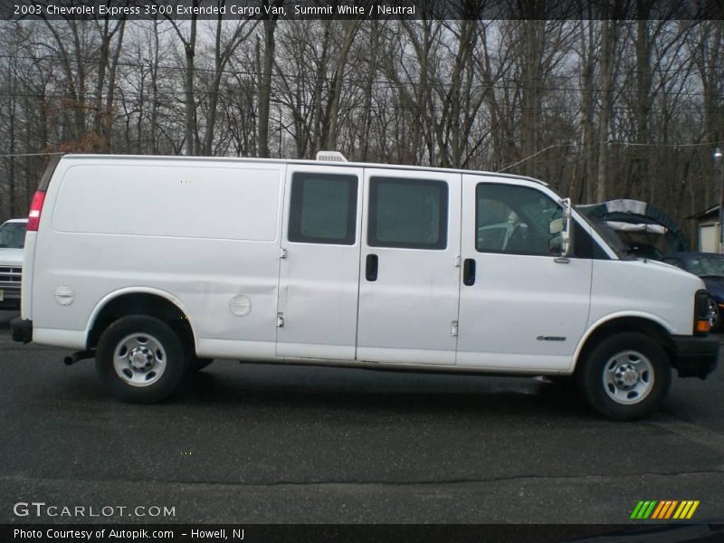 Summit White / Neutral 2003 Chevrolet Express 3500 Extended Cargo Van