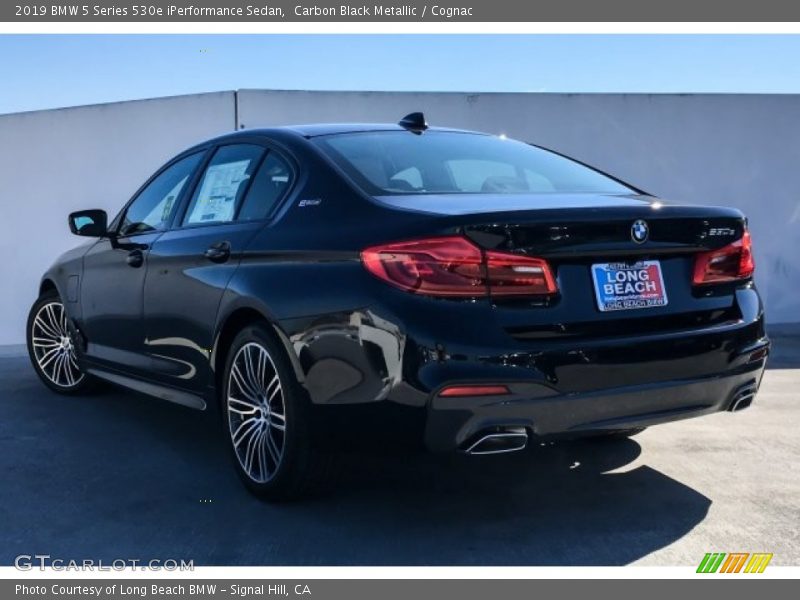 Carbon Black Metallic / Cognac 2019 BMW 5 Series 530e iPerformance Sedan
