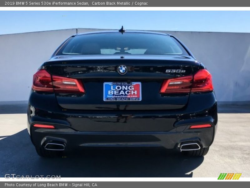 Carbon Black Metallic / Cognac 2019 BMW 5 Series 530e iPerformance Sedan