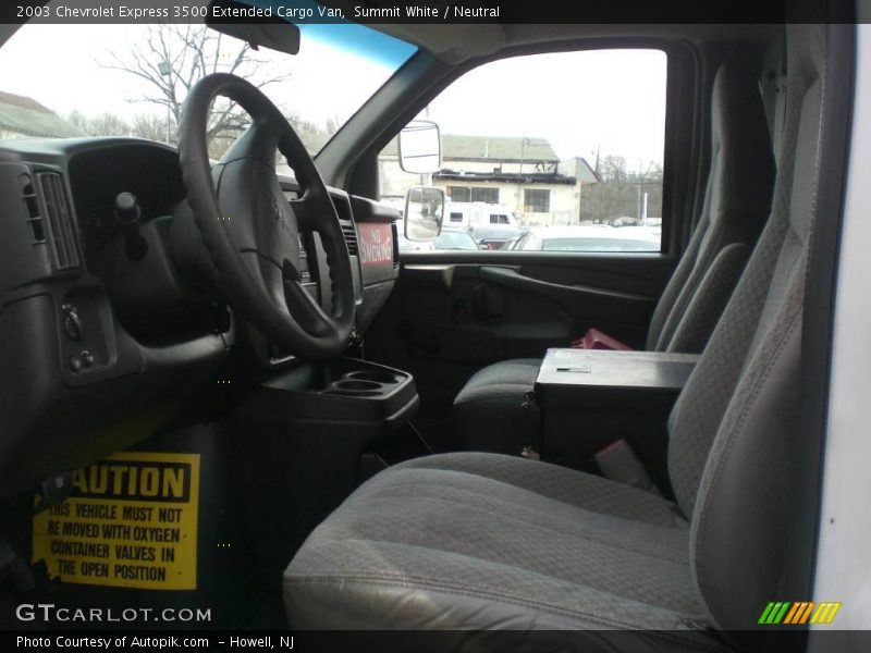 Summit White / Neutral 2003 Chevrolet Express 3500 Extended Cargo Van