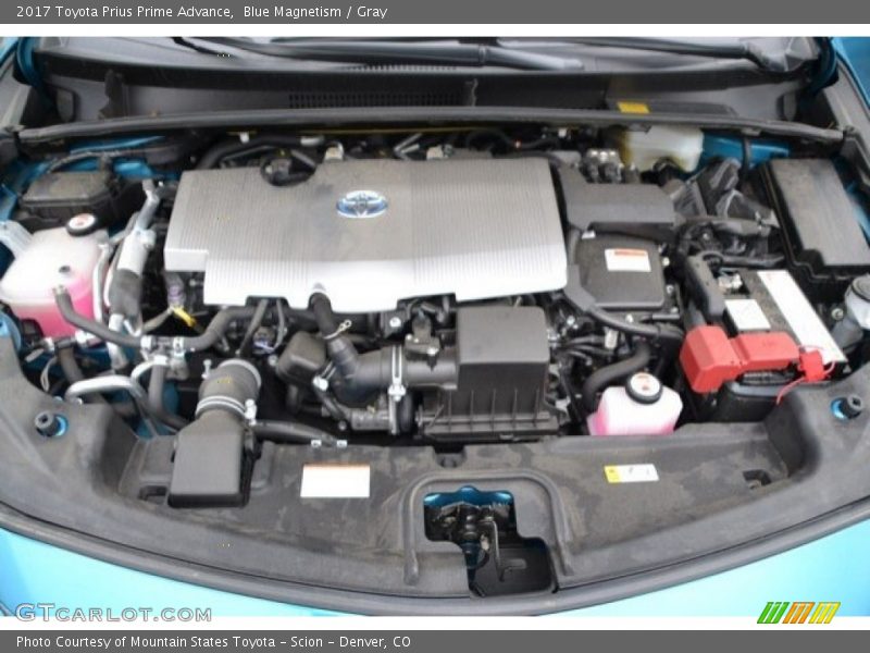 Blue Magnetism / Gray 2017 Toyota Prius Prime Advance