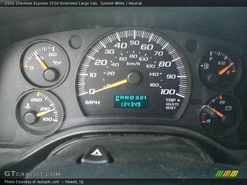 Summit White / Neutral 2003 Chevrolet Express 3500 Extended Cargo Van