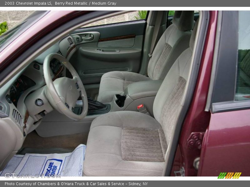 Berry Red Metallic / Medium Gray 2003 Chevrolet Impala LS