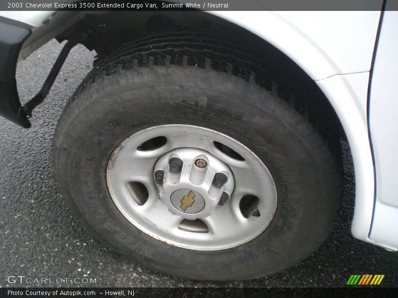 Summit White / Neutral 2003 Chevrolet Express 3500 Extended Cargo Van