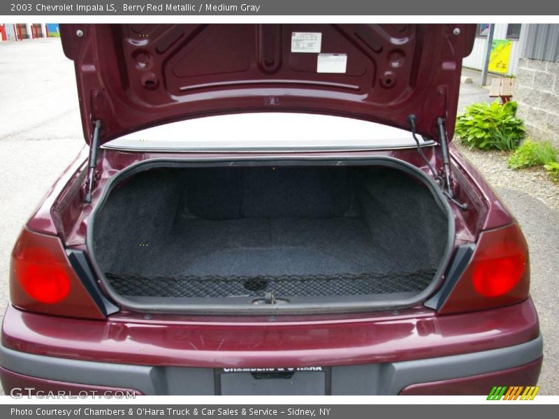 Berry Red Metallic / Medium Gray 2003 Chevrolet Impala LS