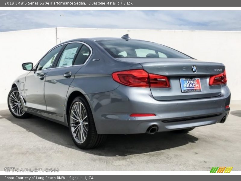 Bluestone Metallic / Black 2019 BMW 5 Series 530e iPerformance Sedan
