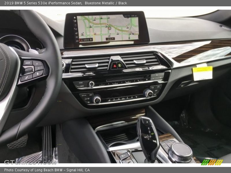 Bluestone Metallic / Black 2019 BMW 5 Series 530e iPerformance Sedan