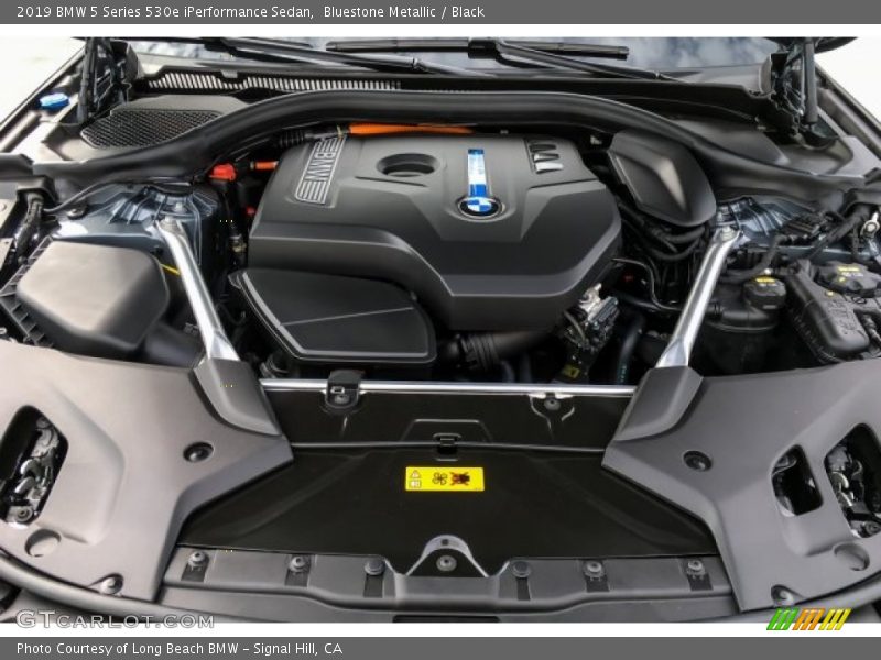 Bluestone Metallic / Black 2019 BMW 5 Series 530e iPerformance Sedan