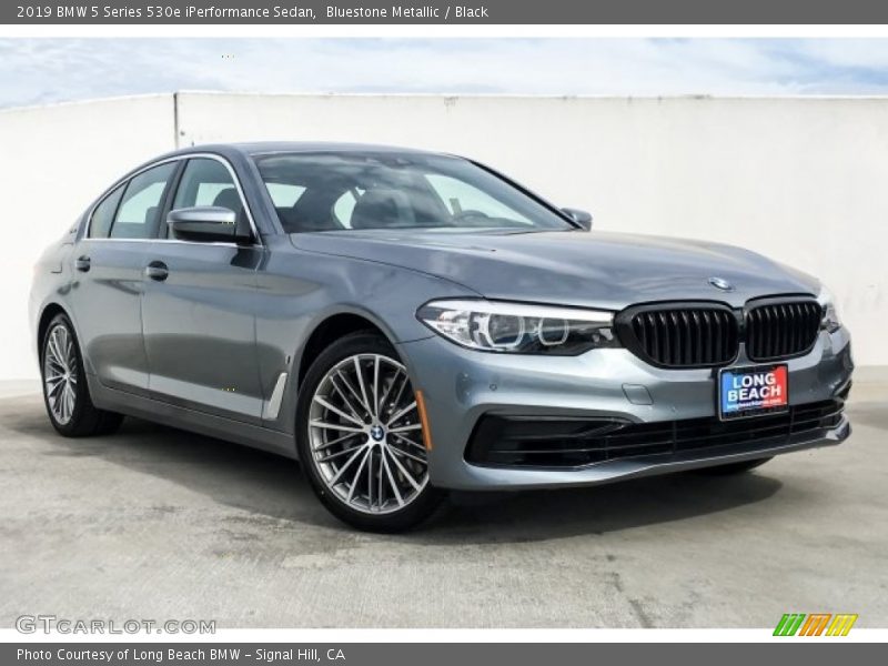 Bluestone Metallic / Black 2019 BMW 5 Series 530e iPerformance Sedan