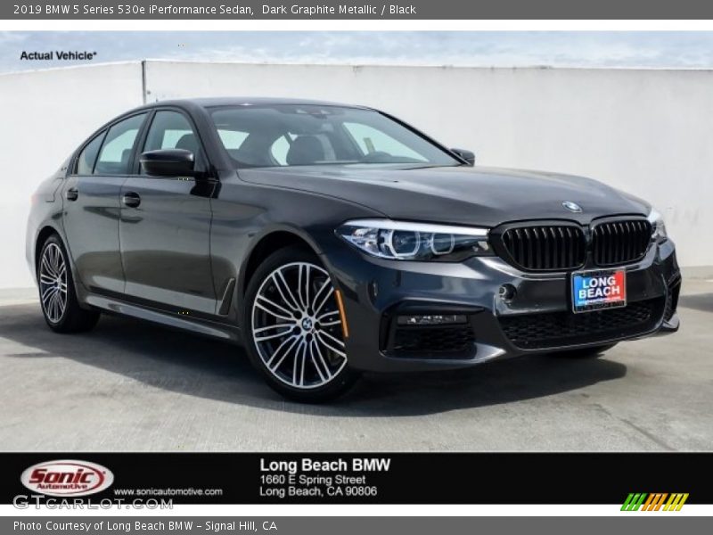 Dark Graphite Metallic / Black 2019 BMW 5 Series 530e iPerformance Sedan