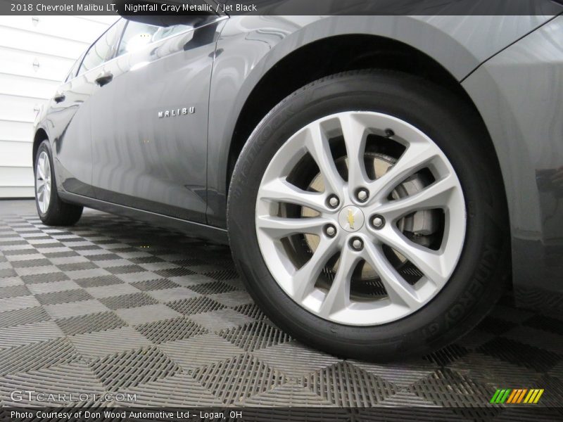 Nightfall Gray Metallic / Jet Black 2018 Chevrolet Malibu LT