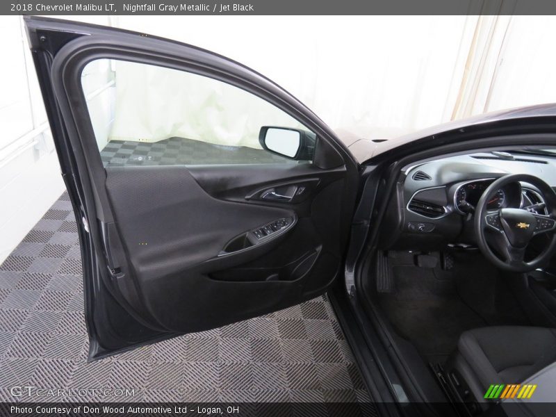 Nightfall Gray Metallic / Jet Black 2018 Chevrolet Malibu LT