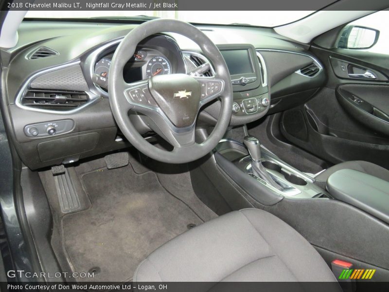 Nightfall Gray Metallic / Jet Black 2018 Chevrolet Malibu LT
