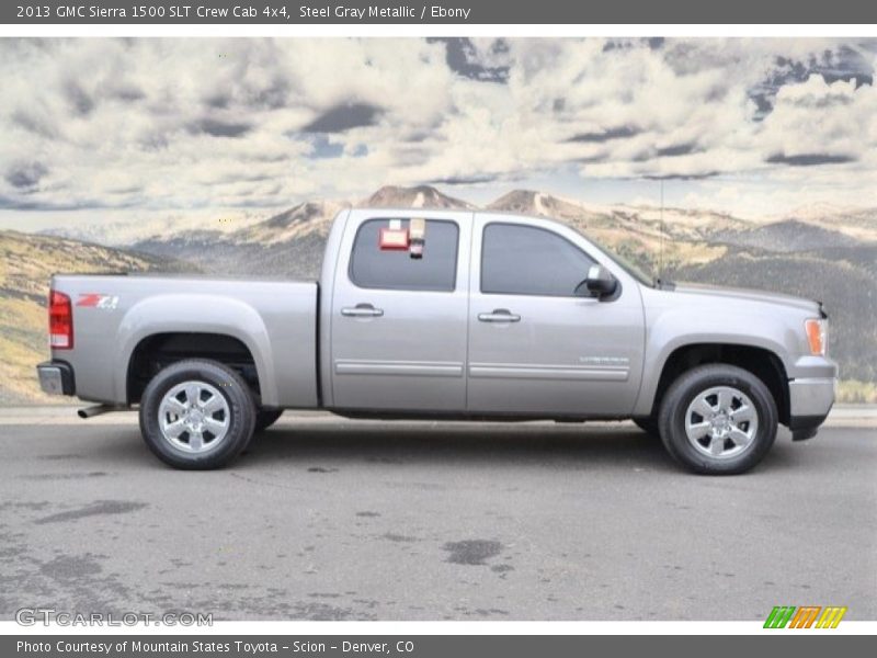 Steel Gray Metallic / Ebony 2013 GMC Sierra 1500 SLT Crew Cab 4x4