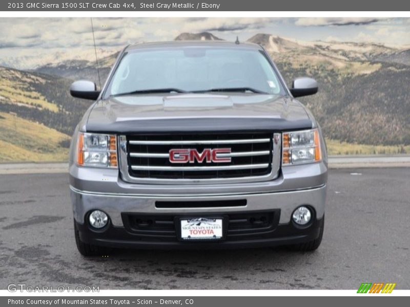 Steel Gray Metallic / Ebony 2013 GMC Sierra 1500 SLT Crew Cab 4x4