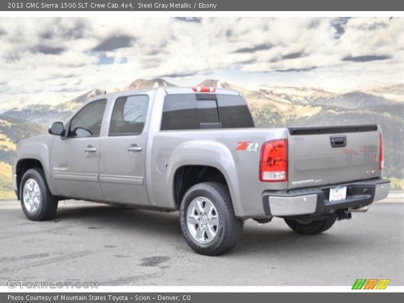 Steel Gray Metallic / Ebony 2013 GMC Sierra 1500 SLT Crew Cab 4x4