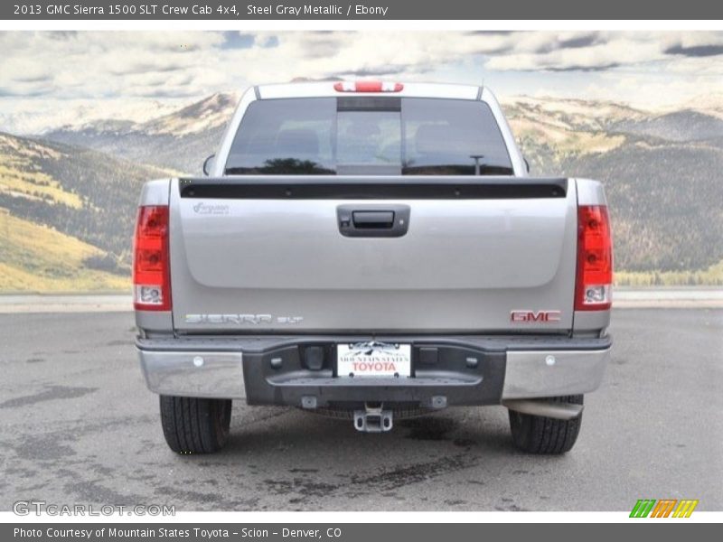 Steel Gray Metallic / Ebony 2013 GMC Sierra 1500 SLT Crew Cab 4x4