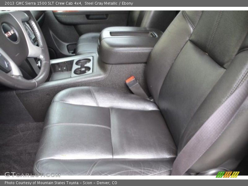 Steel Gray Metallic / Ebony 2013 GMC Sierra 1500 SLT Crew Cab 4x4