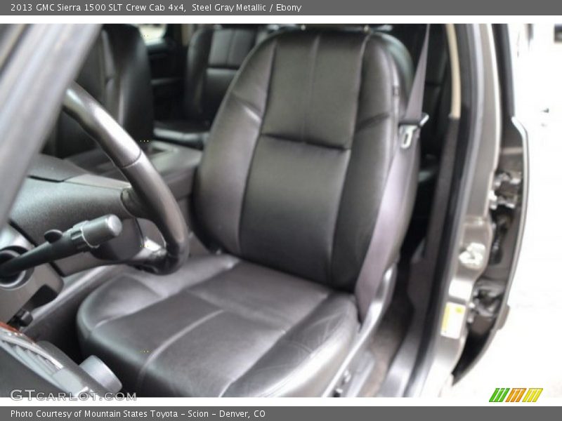Steel Gray Metallic / Ebony 2013 GMC Sierra 1500 SLT Crew Cab 4x4