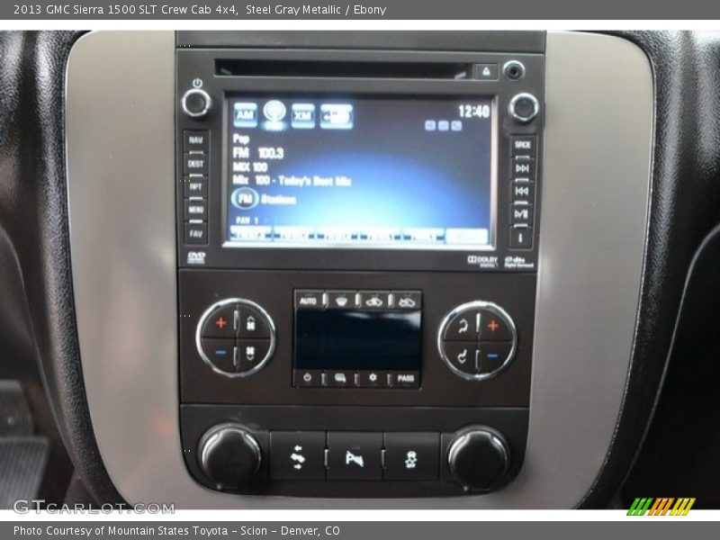 Steel Gray Metallic / Ebony 2013 GMC Sierra 1500 SLT Crew Cab 4x4