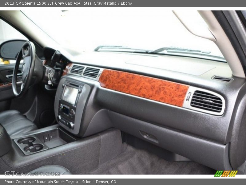 Steel Gray Metallic / Ebony 2013 GMC Sierra 1500 SLT Crew Cab 4x4