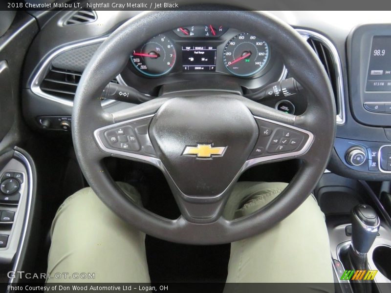 Nightfall Gray Metallic / Jet Black 2018 Chevrolet Malibu LT