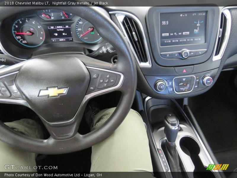 Nightfall Gray Metallic / Jet Black 2018 Chevrolet Malibu LT